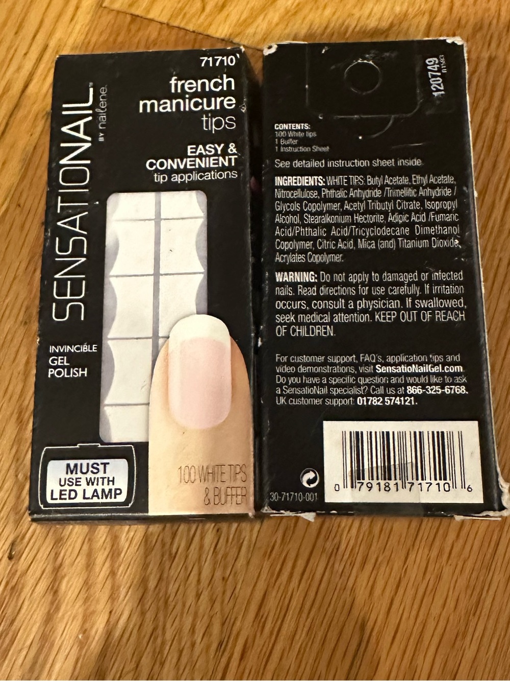 2pk-Sensational French Manicure Tips - White / Pink